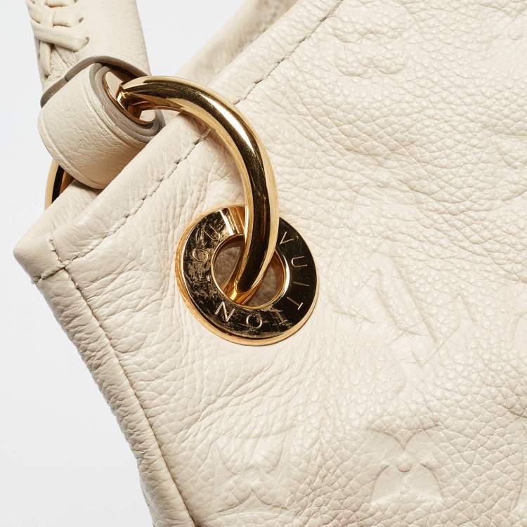Pre Owned Louis Vuitton Neige Monogram Empreinte Leather Artsy MM Bag