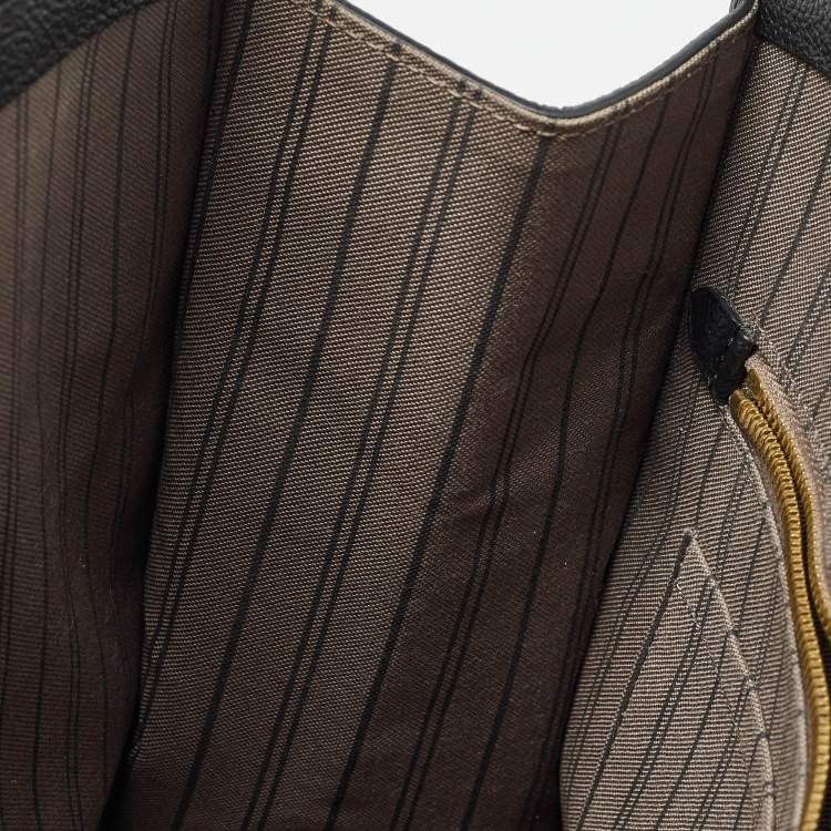 Pre Owned Louis Vuitton Black Monogram Empreinte Leather Pont Neuf MM Bag