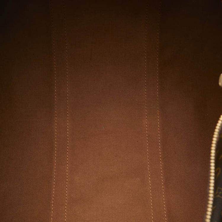 Pre Owned Louis Vuitton Brown Monogram Canvas Keepall 55 Bag