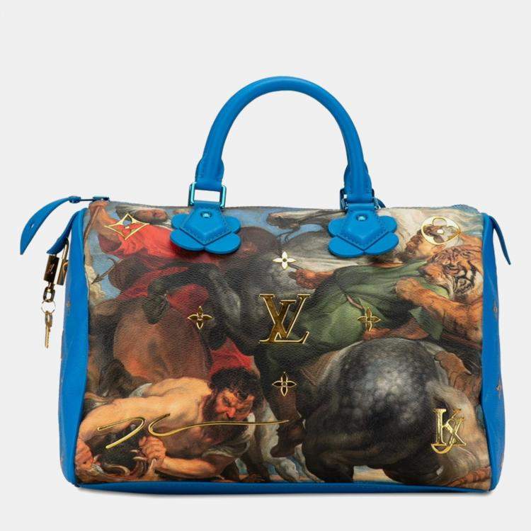 Pre Owned Louis Vuitton Multicolour Leather Masters Rubens Speedy 30 Satchel Bag