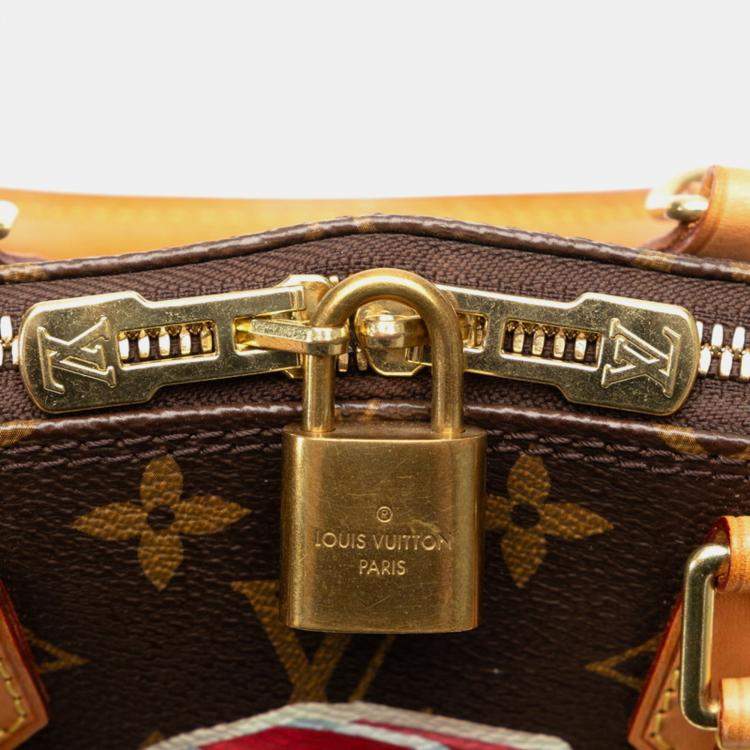 Pre Owned Louis Vuitton Brown Monogram World Tour Alma BB Satchel Bag