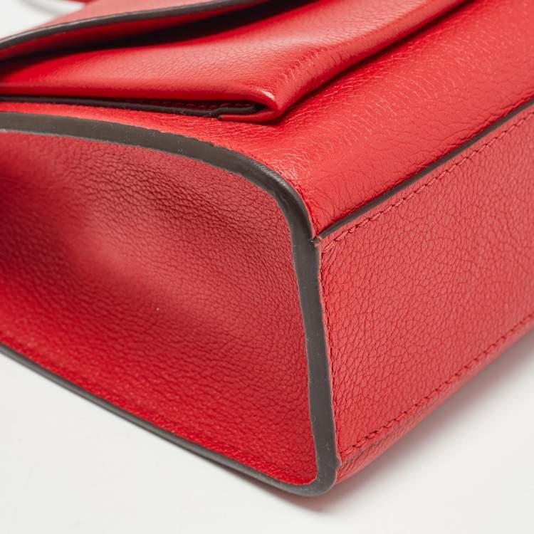 Pre Owned Louis Vuitton Red Leather My Lockme BB Bag