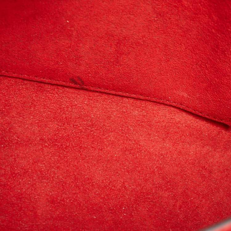 Pre Owned Louis Vuitton Red Leather My Lockme BB Bag