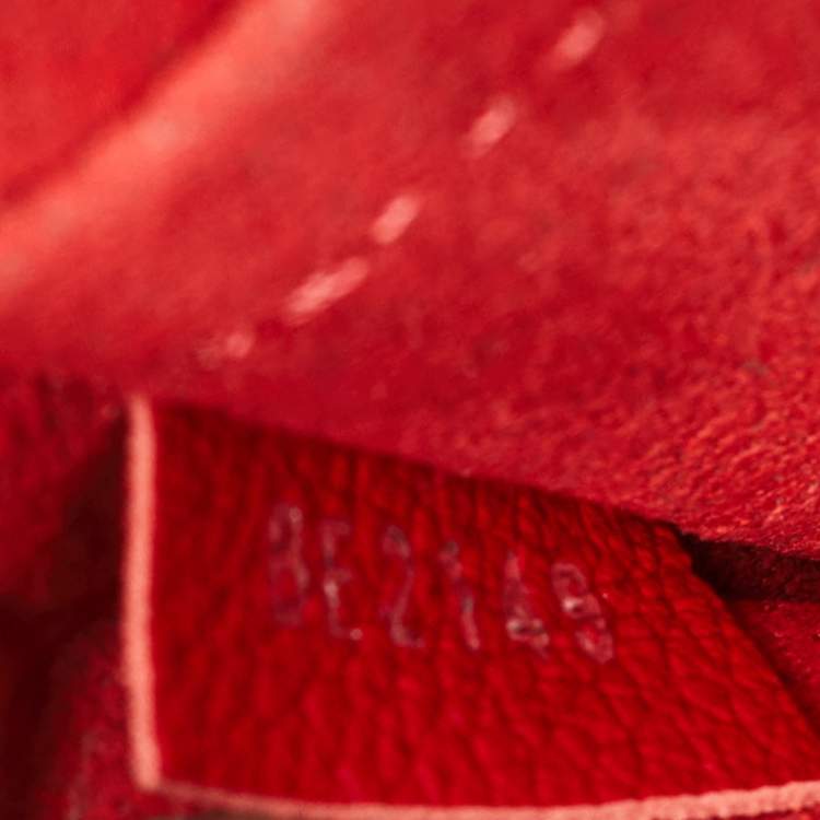 Pre Owned Louis Vuitton Red Leather My Lockme BB Bag