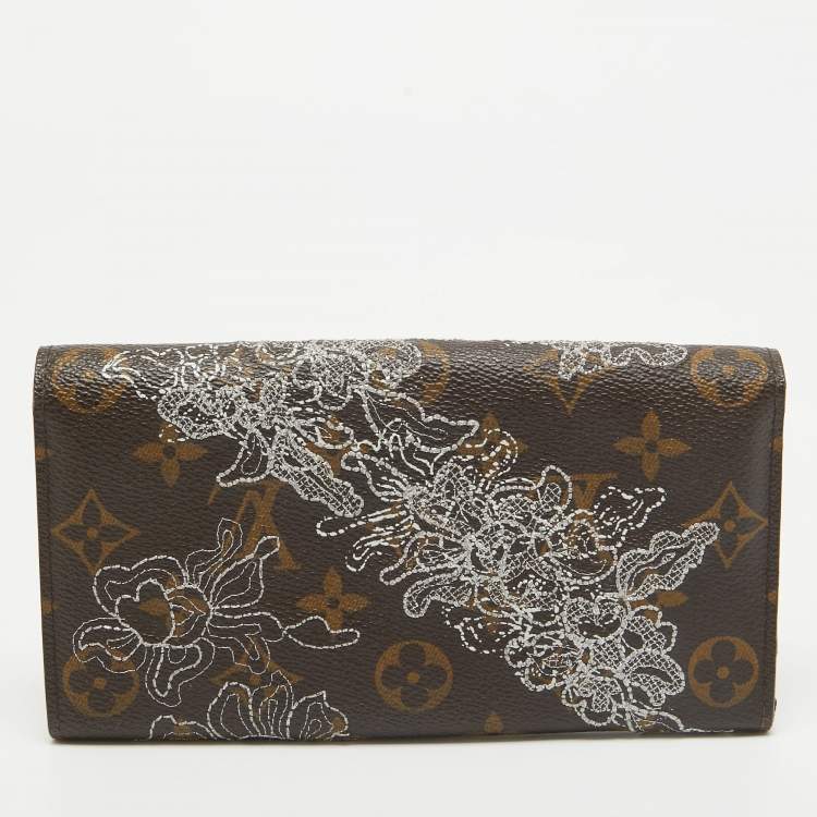 Pre Owned Louis Vuitton Monogram Canvas Dentelle Sarah Wallet 