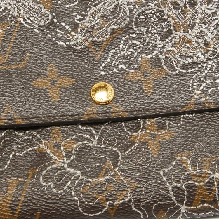 Pre Owned Louis Vuitton Monogram Canvas Dentelle Sarah Wallet 