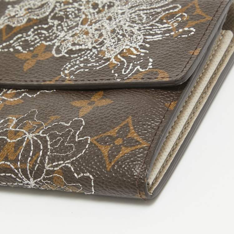 Pre Owned Louis Vuitton Monogram Canvas Dentelle Sarah Wallet 