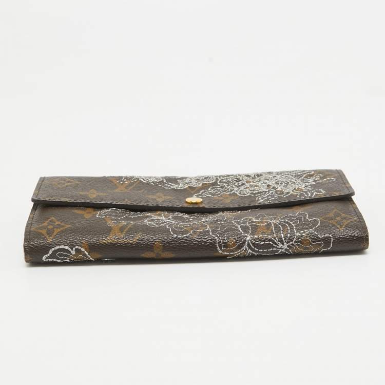 Pre Owned Louis Vuitton Monogram Canvas Dentelle Sarah Wallet 