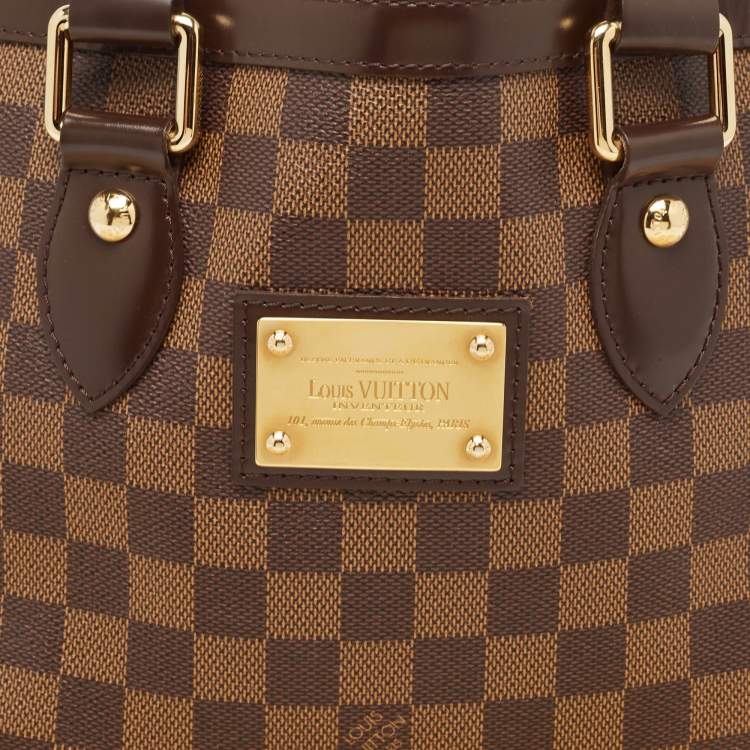 Pre Owned Louis Vuitton Damier Ebene Canvas Hampstead PM Bag