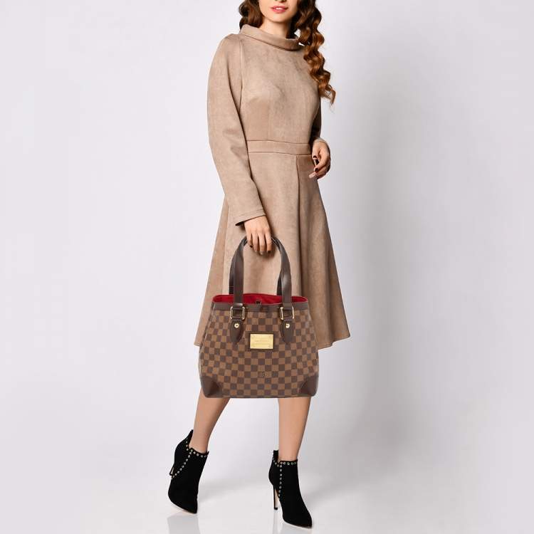 Pre Owned Louis Vuitton Damier Ebene Canvas Hampstead PM Bag