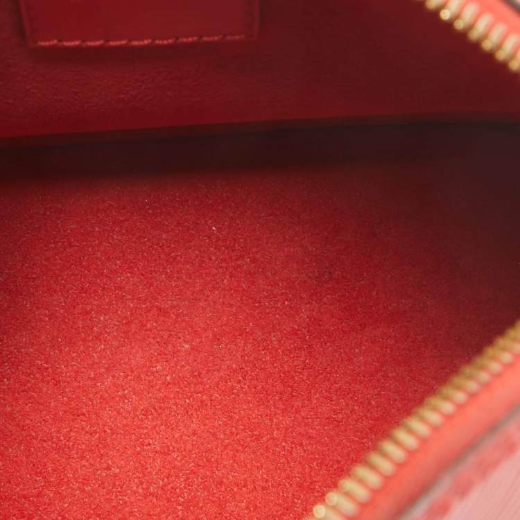 Pre Owned Louis Vuitton Red Epi Leather Mini Alma Bag