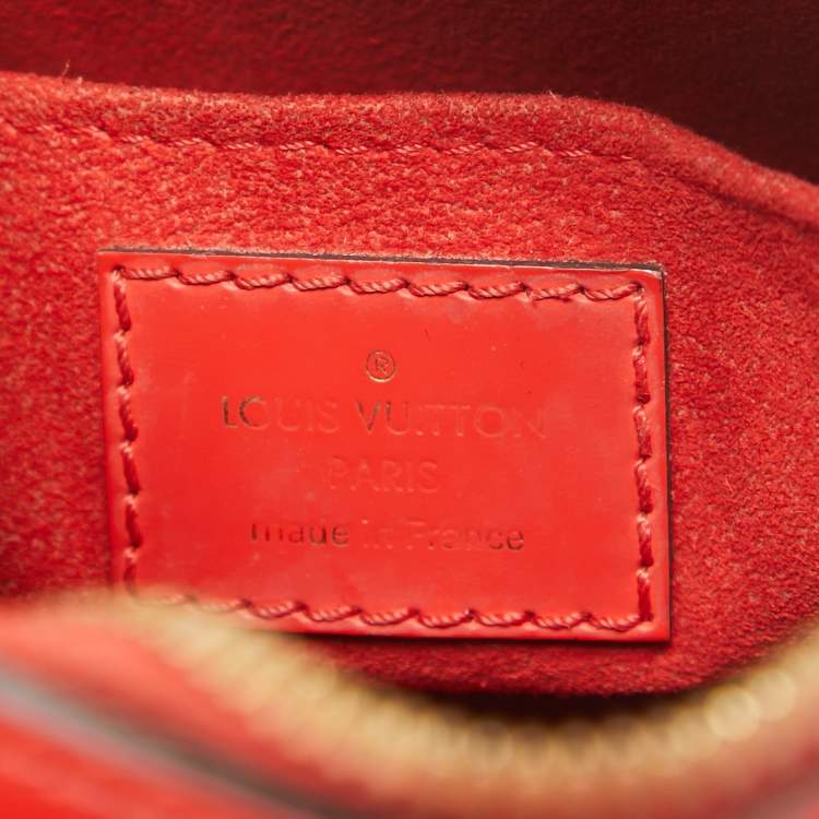 Pre Owned Louis Vuitton Red Epi Leather Mini Alma Bag