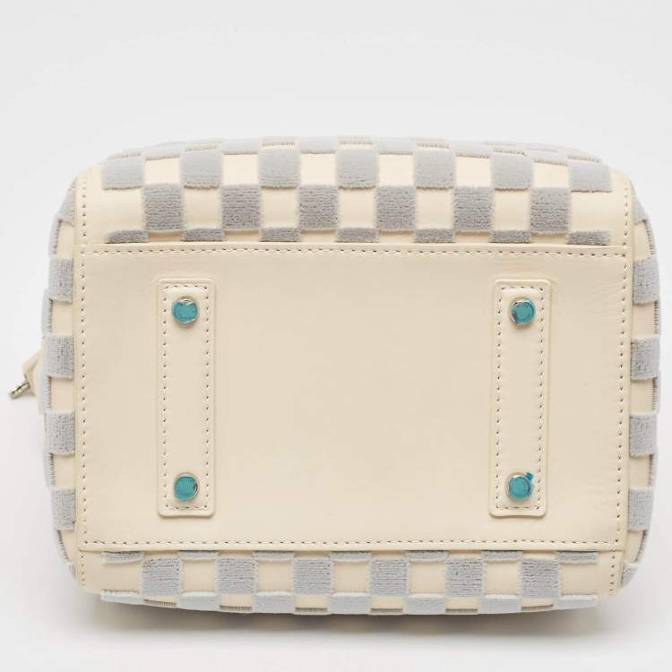Pre Owned Louis Vuitton Off White/Grey Damier Cubic Speedy Cube PM Bag