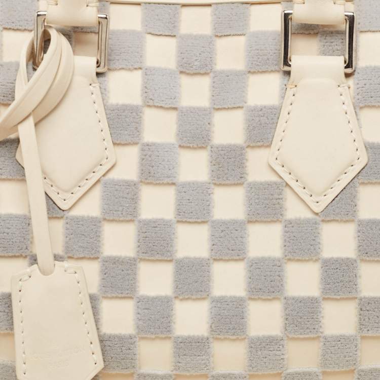Pre Owned Louis Vuitton Off White/Grey Damier Cubic Speedy Cube PM Bag
