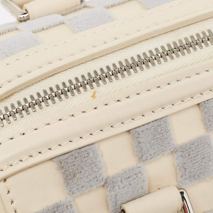 Pre Owned Louis Vuitton Off White/Grey Damier Cubic Speedy Cube PM Bag