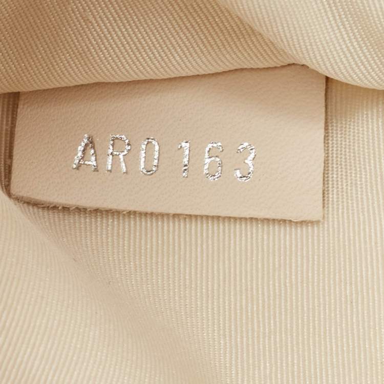 Pre Owned Louis Vuitton Off White/Grey Damier Cubic Speedy Cube PM Bag