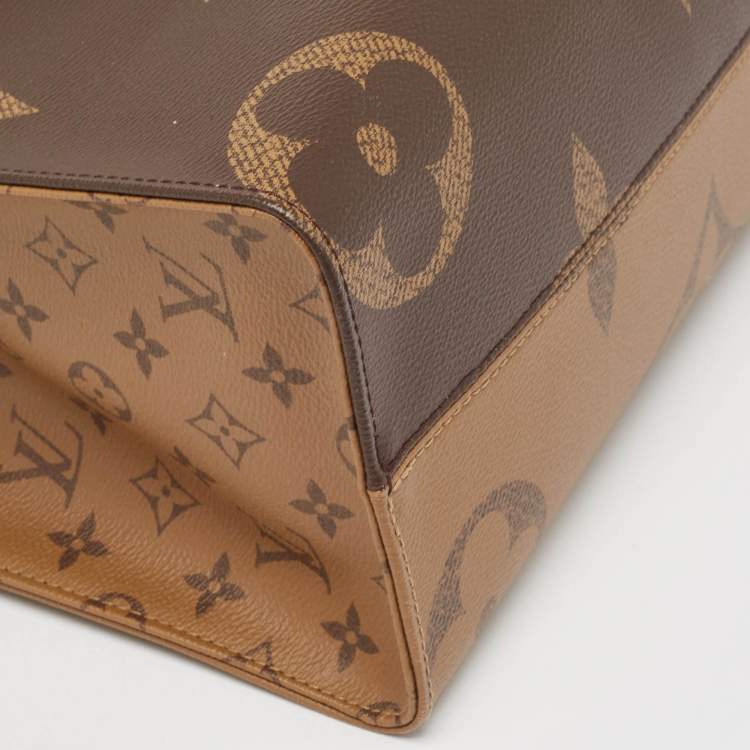 Pre Owned Louis Vuitton Reverse Monogram Giant Canvas Onthego MM Bag