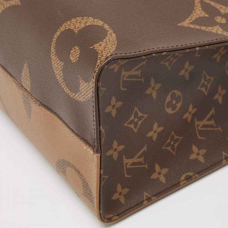 Pre Owned Louis Vuitton Reverse Monogram Giant Canvas Onthego MM Bag