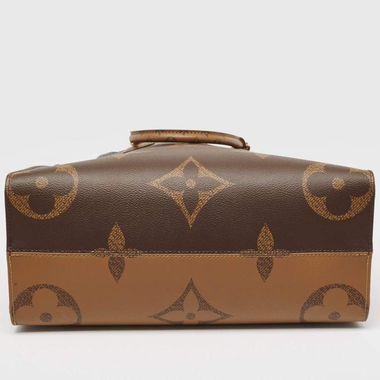 Pre Owned Louis Vuitton Reverse Monogram Giant Canvas Onthego MM Bag