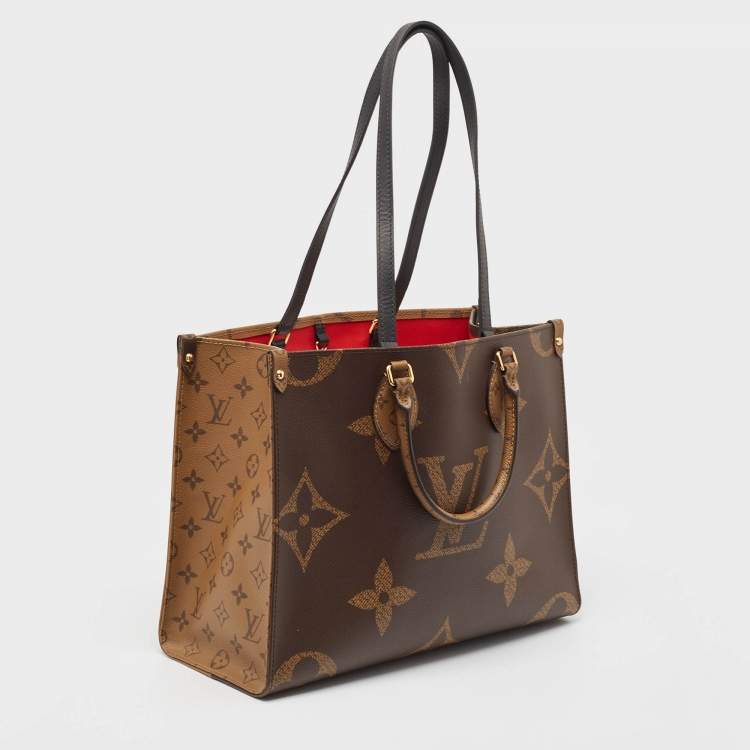 Pre Owned Louis Vuitton Reverse Monogram Giant Canvas Onthego MM Bag