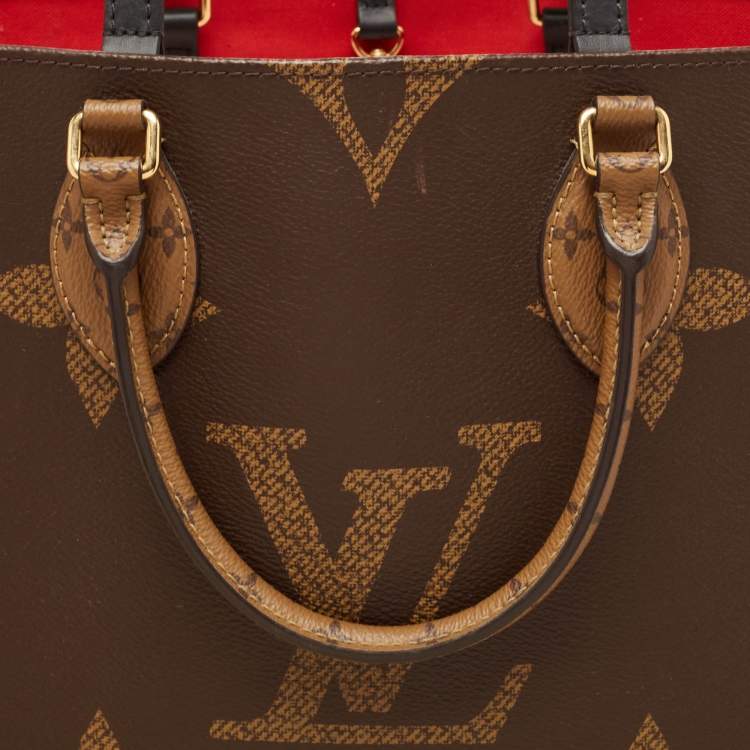 Pre Owned Louis Vuitton Reverse Monogram Giant Canvas Onthego MM Bag