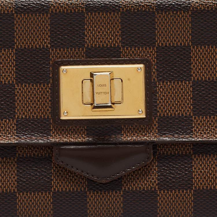 Pre Owned Louis Vuitton Damier Ebene Canvas Rosebery Wallet