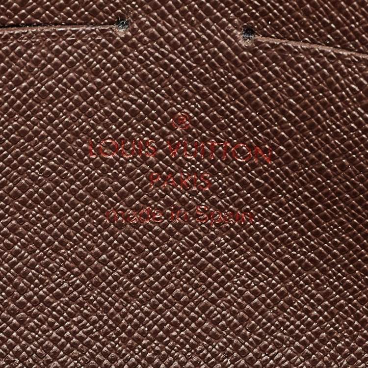 Pre Owned Louis Vuitton Damier Ebene Canvas Rosebery Wallet