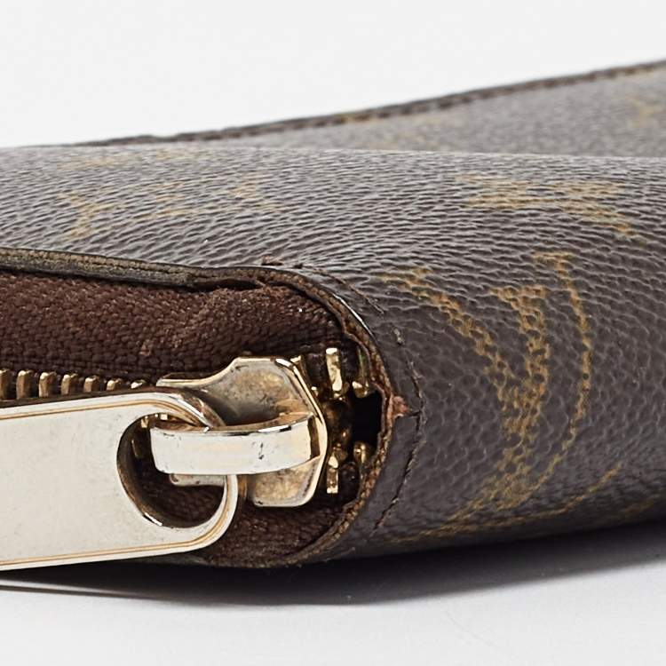 Pre Owned Louis Vuitton Monogram Canvas Zippy Compact Wallet