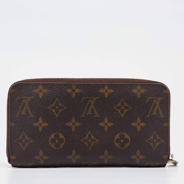 Pre Owned Louis Vuitton Monogram Canvas Zippy Compact Wallet
