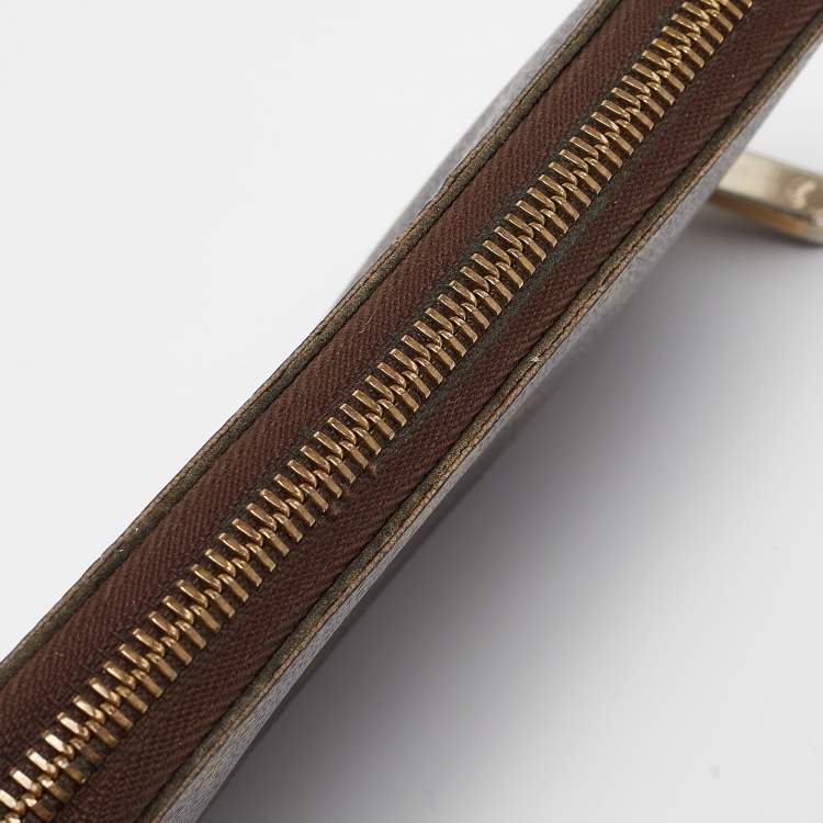 Pre Owned Louis Vuitton Monogram Canvas Zippy Compact Wallet