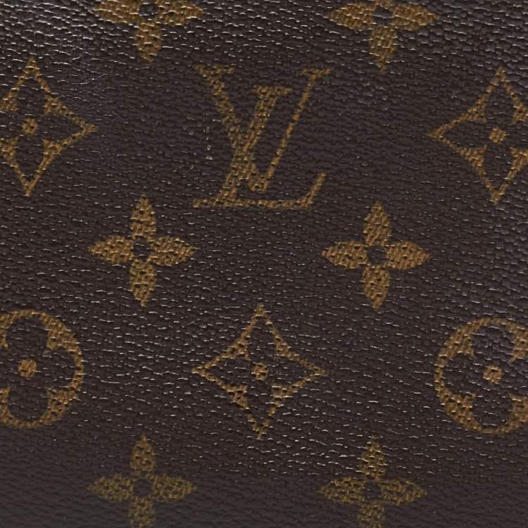 Pre Owned Louis Vuitton Monogram Canvas Zippy Compact Wallet