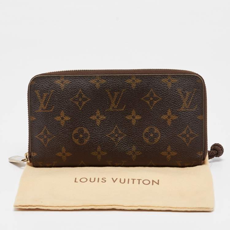 Pre Owned Louis Vuitton Monogram Canvas Zippy Compact Wallet