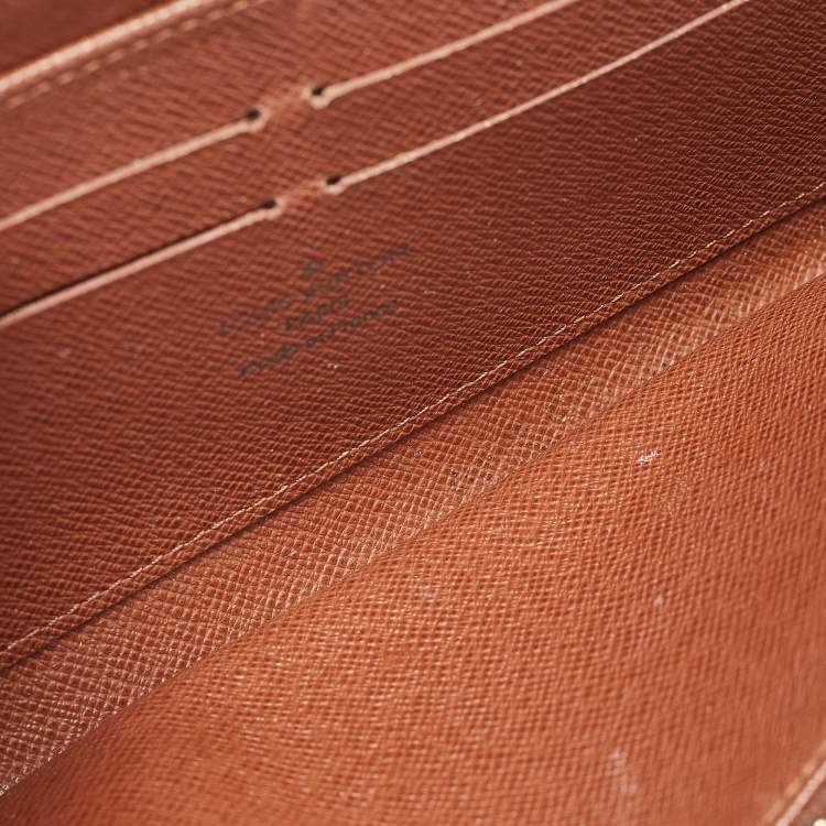 Pre Owned Louis Vuitton Monogram Canvas Zippy Compact Wallet