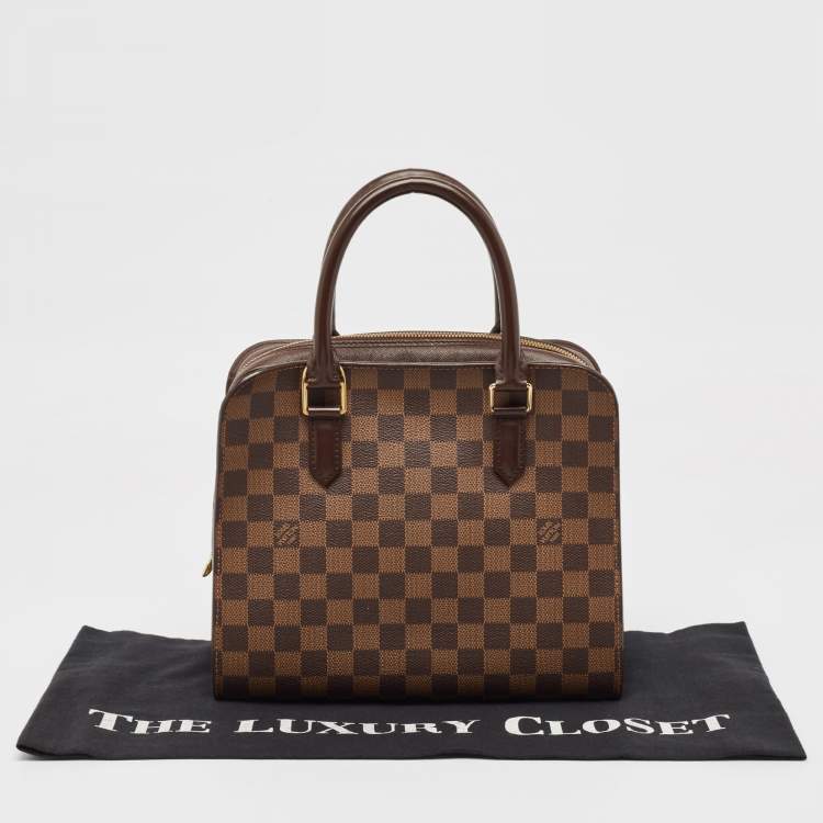 Pre Owned Louis Vuitton Damier Ebene Canvas Triana Bag