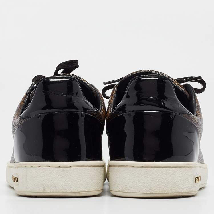 مملوكة مسبقًا Louis Vuitton Brown/Black Monogram Canvas and  Leather Frontrow Sneakers Size 37.5
