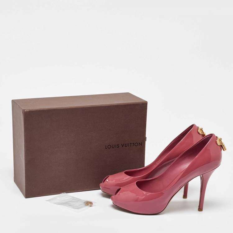 Pre Owned Louis Vuitton Pink Patent Leather Oh Really! Pumps Size 39