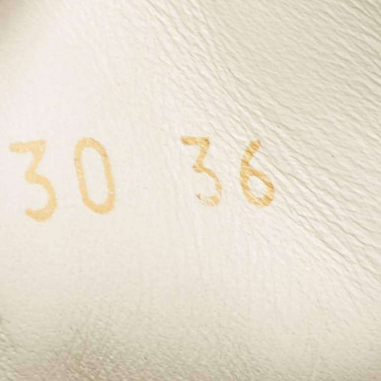 Pre Owned Louis Vuitton White Leather V Logo Lace Up Sneakers Size 36