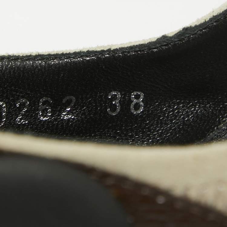 Pre Owned Louis Vuitton Multicolor Monogram Canvas and Suede Archlight Pumps Size 38