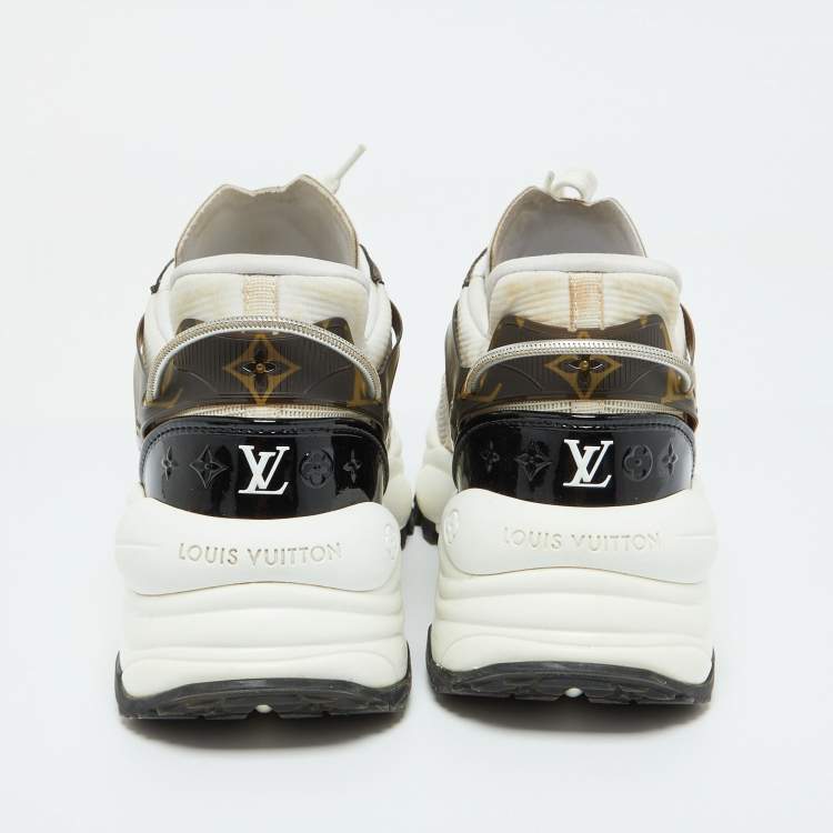 Pre Owned Louis Vuitton Tri Color Mesh and Monogram Canvas Low Top Sneakers Size 38