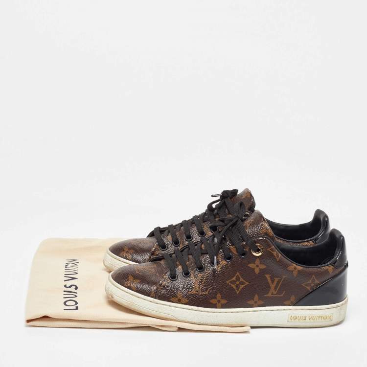Pre Owned Louis Vuitton Monogram Canvas Frontrow Low Top Sneakers Size 38