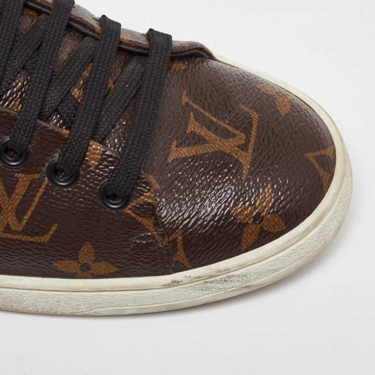 Pre Owned Louis Vuitton Monogram Canvas Frontrow Low Top Sneakers Size 38