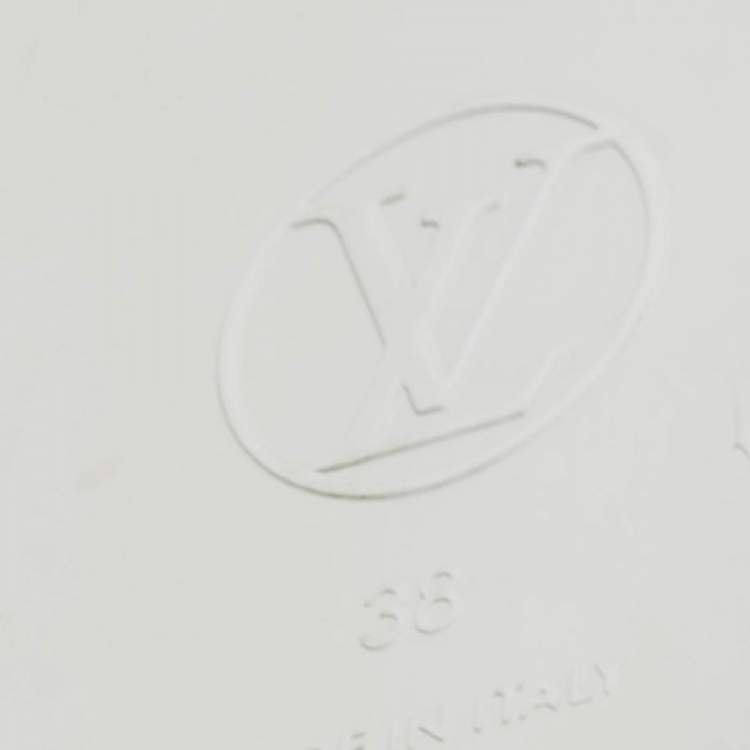 Pre Owned Louis Vuitton Monogram Sunbath Slide Sandals Size 38