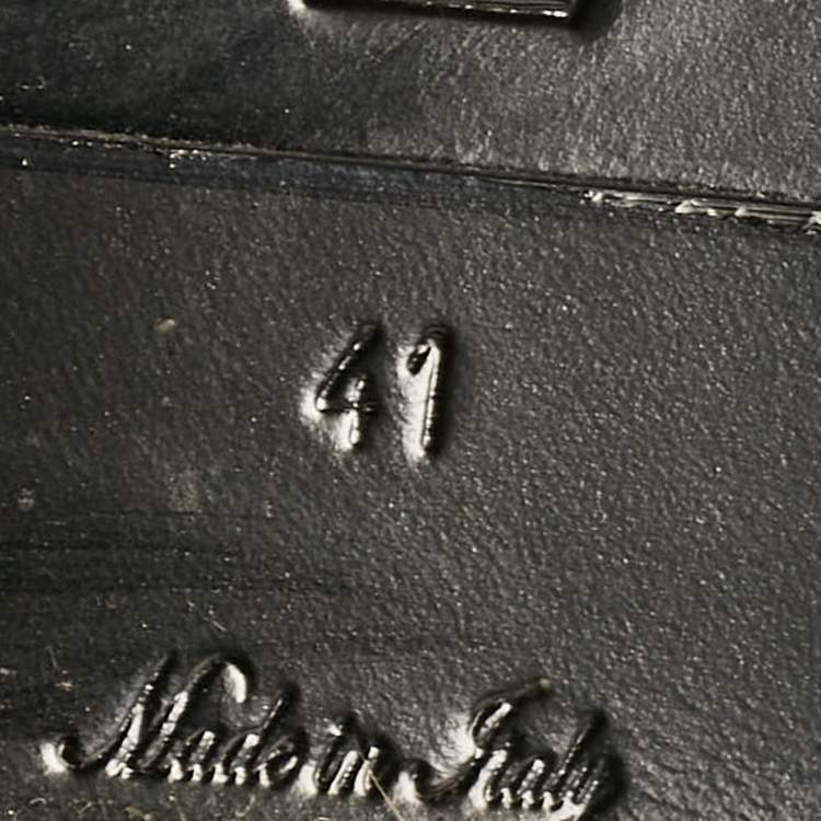 مملوكة مسبقًا Louis Vuitton Black/Green Canvas and Leather Metropolis Combat Boots Size 41