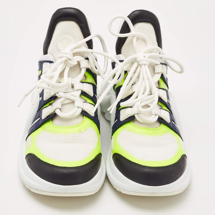 مملوكة مسبقًا Louis Vuitton Multicolor Nylon and Leather Archlight Sneakers Size 39