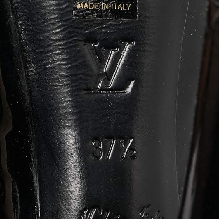 Pre Owned Louis Vuitton Black Patent Leather Oh Really! Pumps Size 37.5