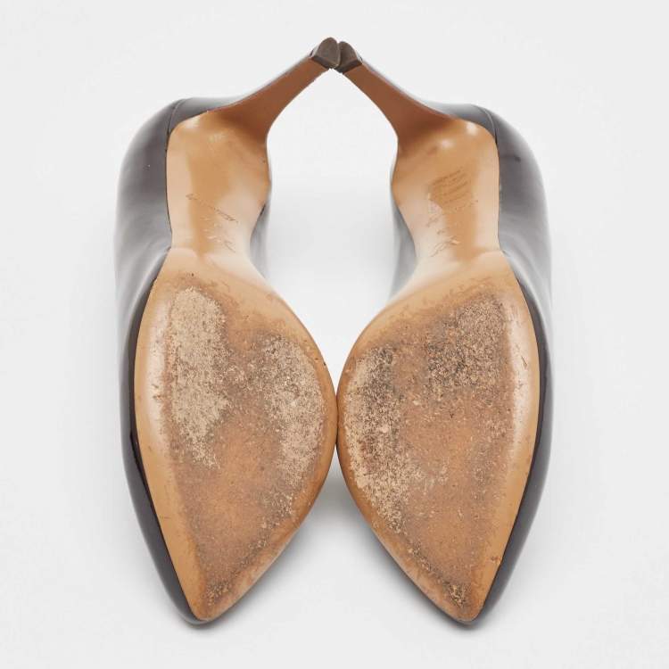 مملوكة مسبقًا Louis Vuitton Burgundy Patent Leather Oh Really! Platform Pumps Size 38.5