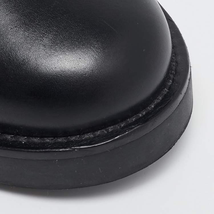 Pre Owned Louis Vuitton Monogram Canvas and Leather Wonderland Ranger Combat Boots Size 37