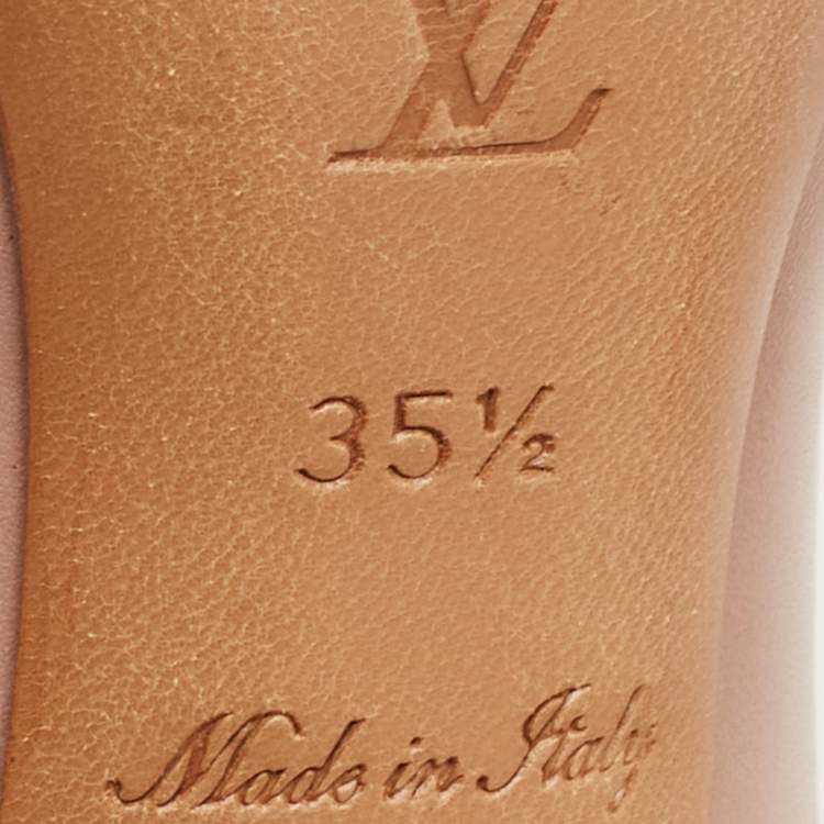 Pre Owned Louis Vuitton Beige Leather Oh Really! Pumps Size 35.5