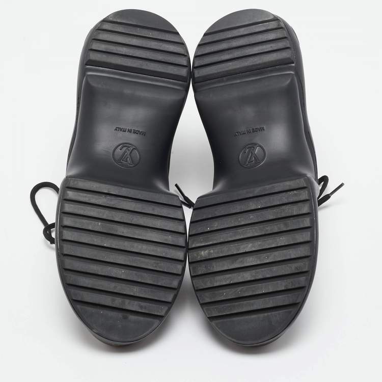 Pre Owned Louis Vuitton Black Mesh and Monogram Canvas Archlight Sneakers Size 41