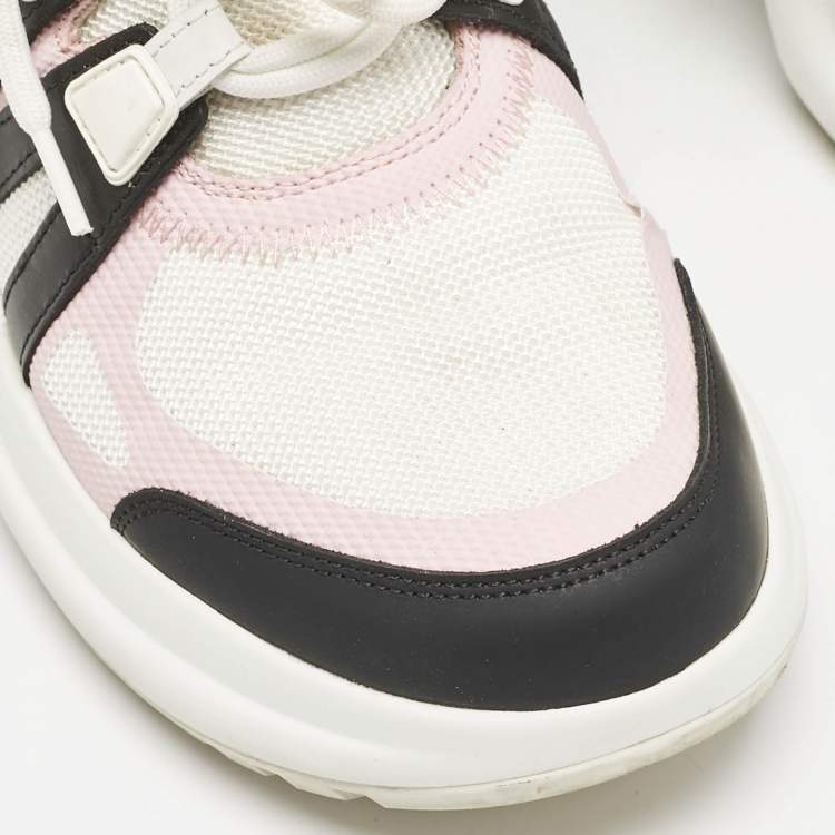 Pre Owned Louis Vuitton Multicolor Leather and Mesh LV Archlight Sneakers Size 39.5